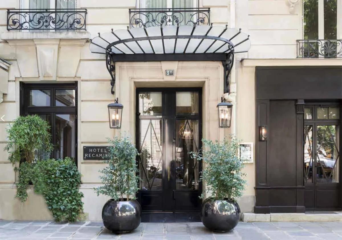 Outside of Hotel Recamier