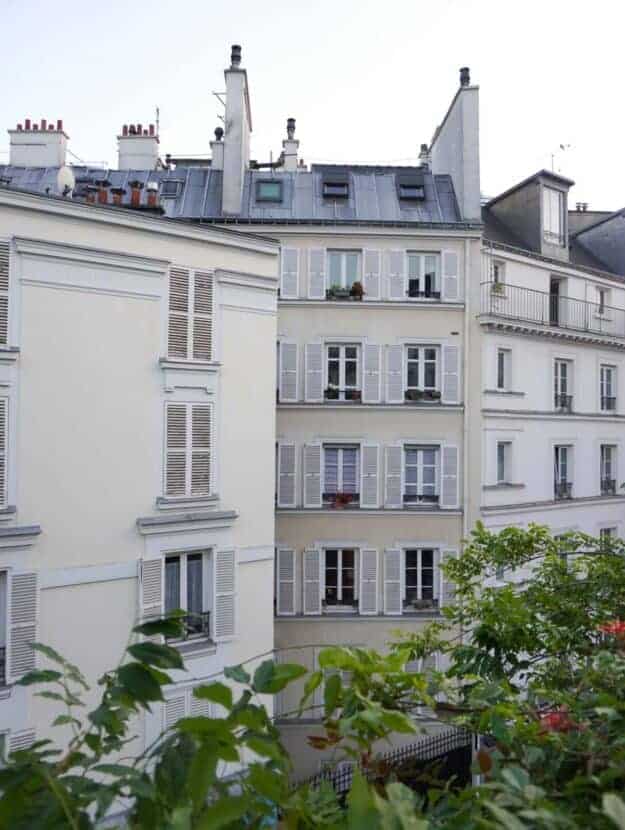 Parisian Building at Sunset
