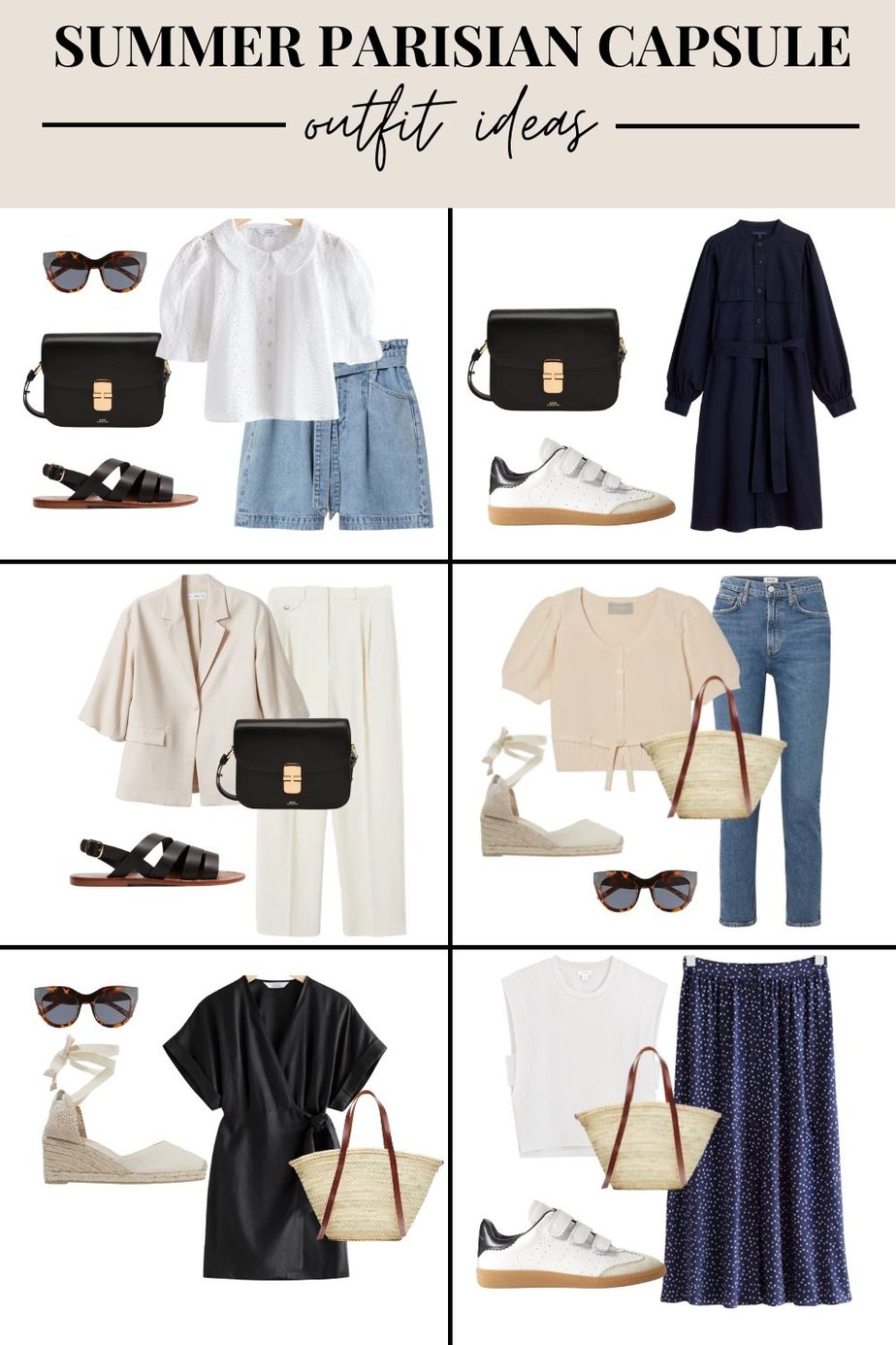 French-Girl Summer Capsule Wardrobe  Summer capsule wardrobe, Paris summer  outfits, Fashion capsule wardrobe