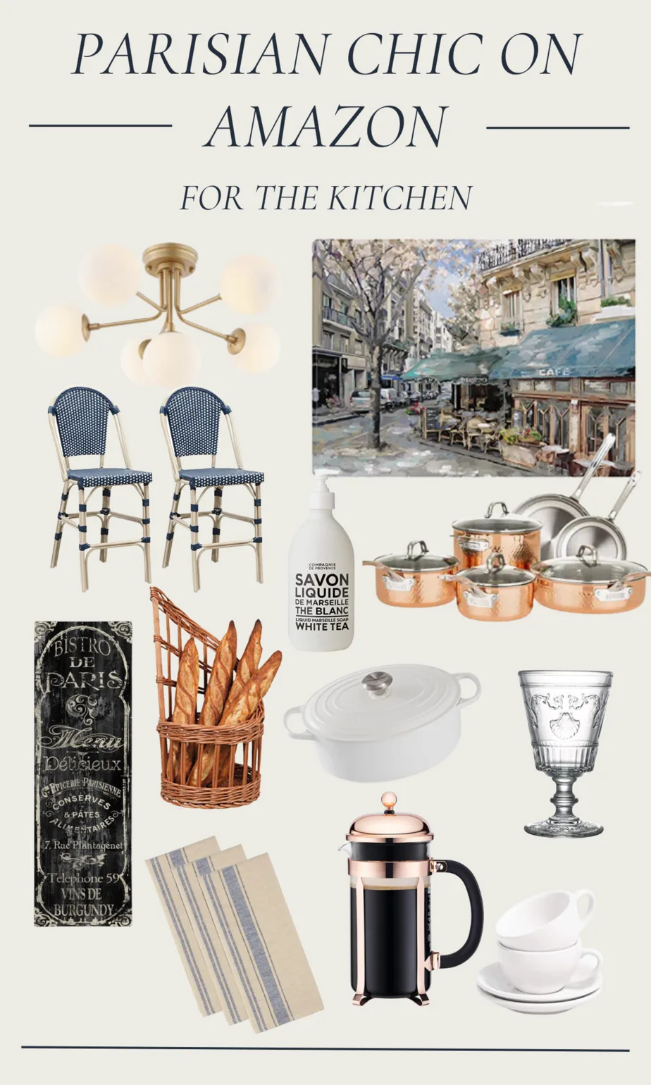 chic Parisian kitchen finds from Amazon
