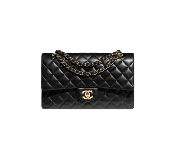 large chanel quilted flap bag