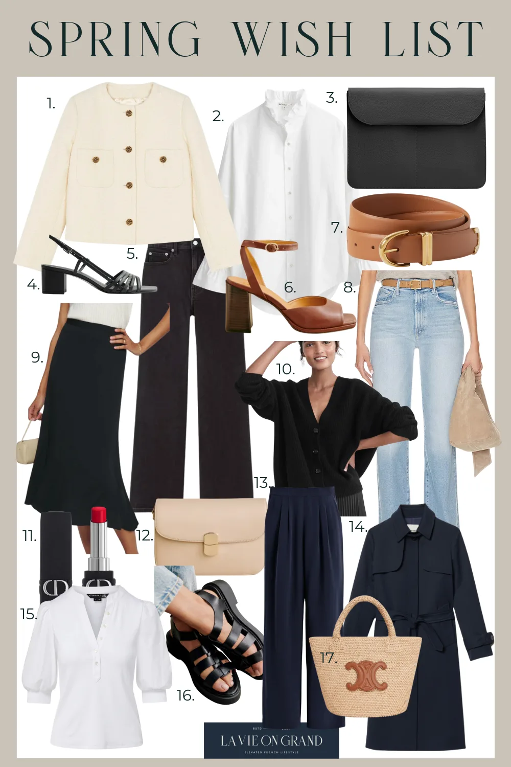 My spring wish list pieces for 2024.