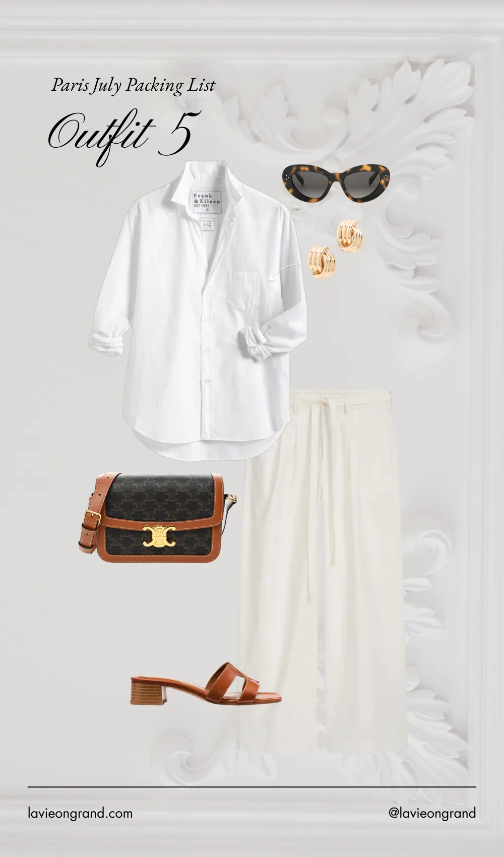 Packing outfit for the summer or European travel.