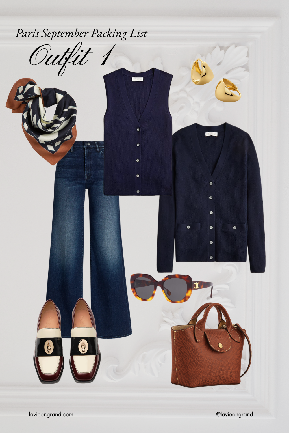 Graphic of packing for Paris in September and the start of fall.