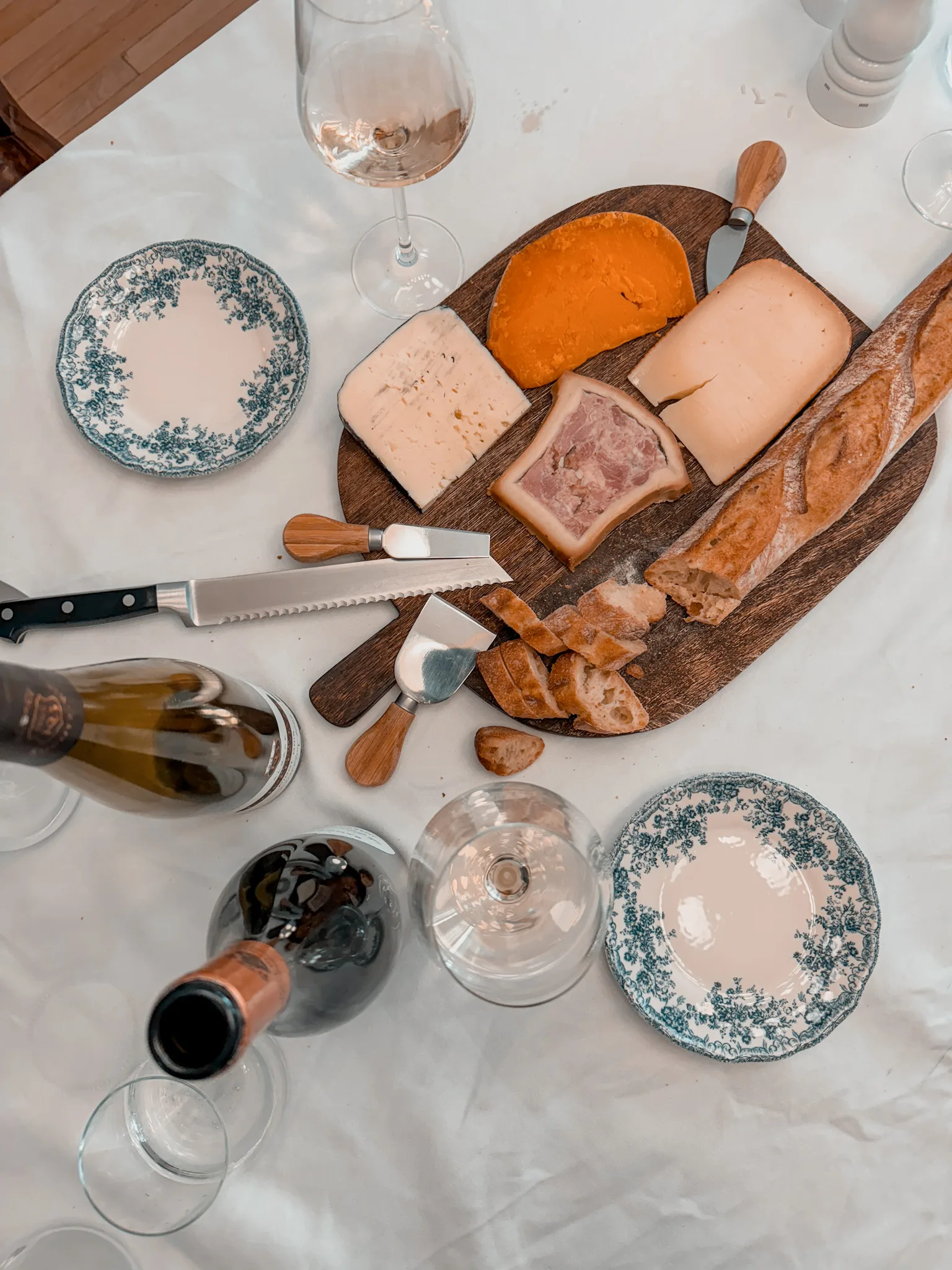 French cheese on a table.