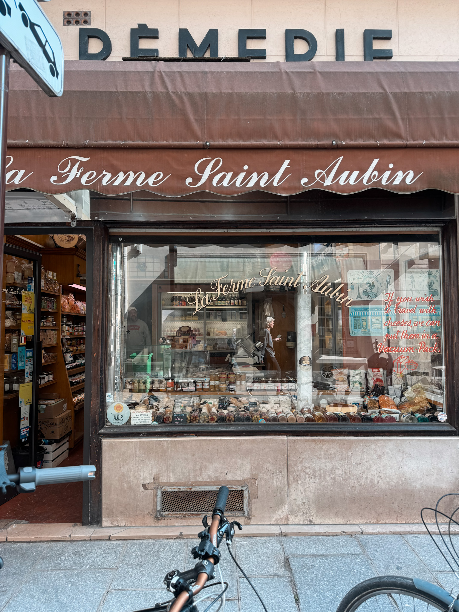 Cheese shop on ile saint louis in Paris.