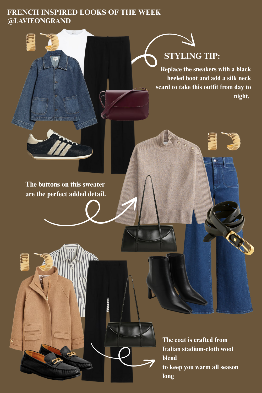 Clothing items for french fridays. 