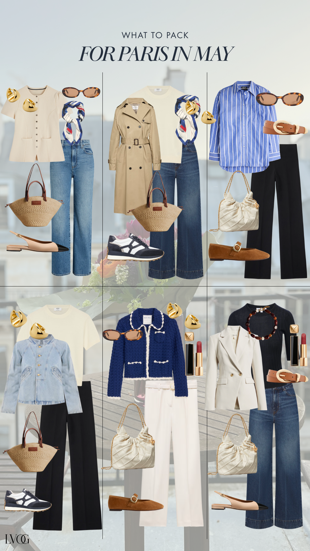 What to wear in Paris in May — six complete French-inspired outfit ideas